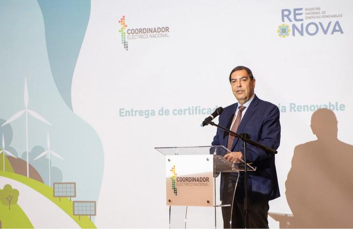 Entrega de certificados Renova, por el Coordinador Eléctrico Nacional