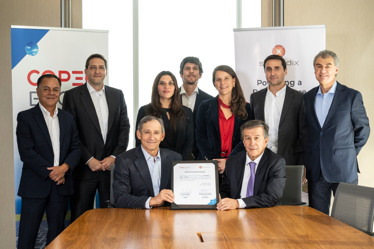 Copec EMOAC y Sonnedix firman tres PPAs en Chile para importante proyecto de almacenamiento