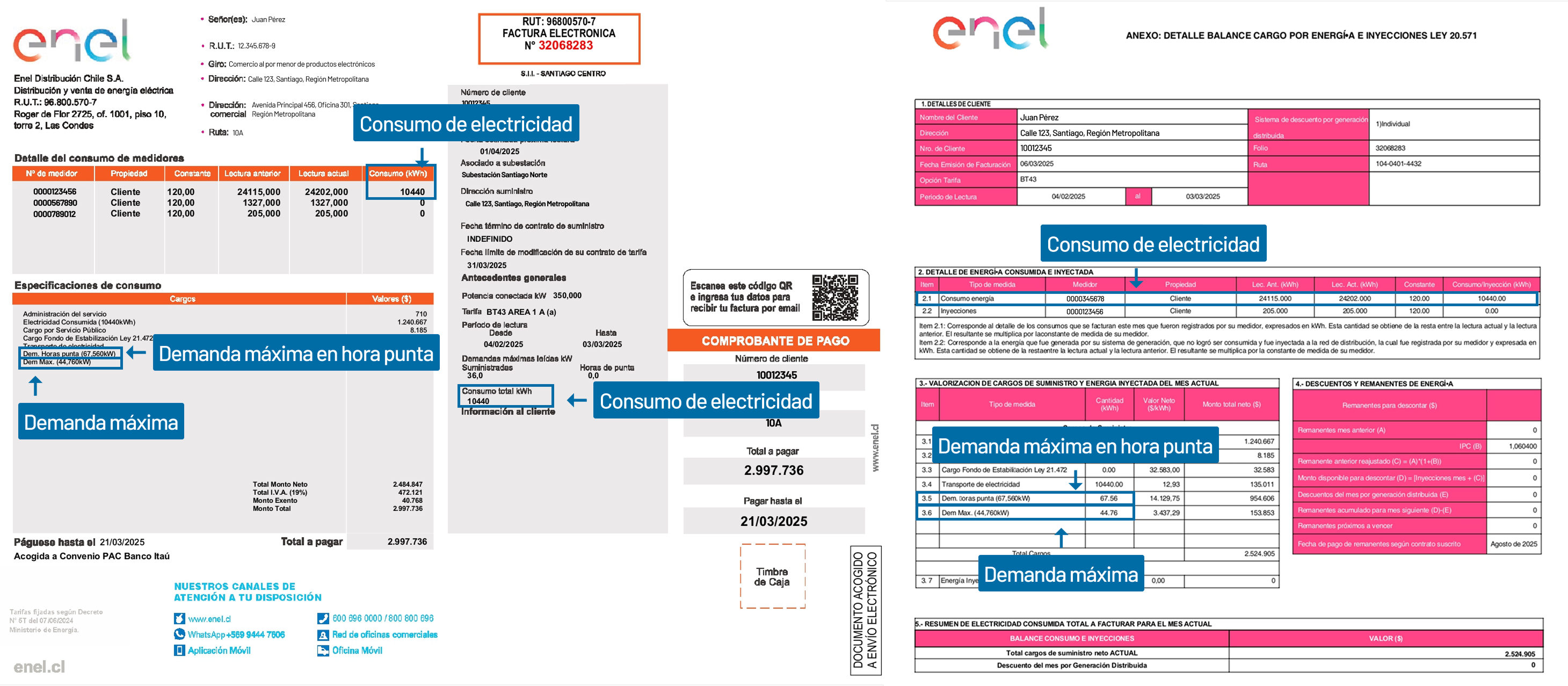 Boleta Enel